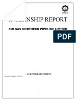 Internship Report: Sui Gas Northern Pipeline Limited