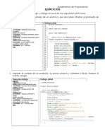 Ejercicios Fundamentos de Programacion