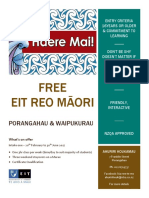 Kia Rere Te Reo Poster