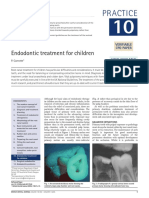 Practice: Endodontic Treatment For Children
