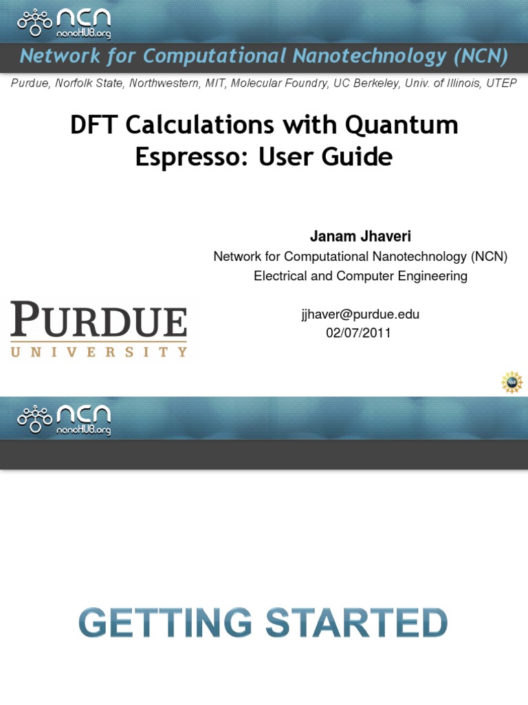 Quantum Expresso | PDF | Crystal Structure | Particle Physics