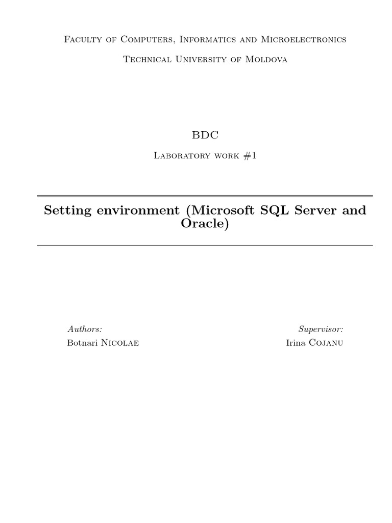 BDC Lab: Database Software Setup Guide | PDF | Art