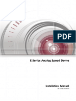 Installation Manual of E Series Analog Speed Dome