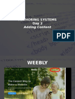 Web - 2017 - s1 - WD - Week 15 - Weebly - Day 2 - Adding Content