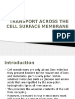 Transport Across The Cell Surface Membrane