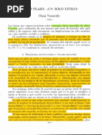 1971 Varsavsky Largo Plazo Un Solo Estilo