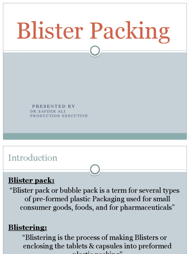 Packaging Blister Farmasi Pdf Procedural Knowledge Production And