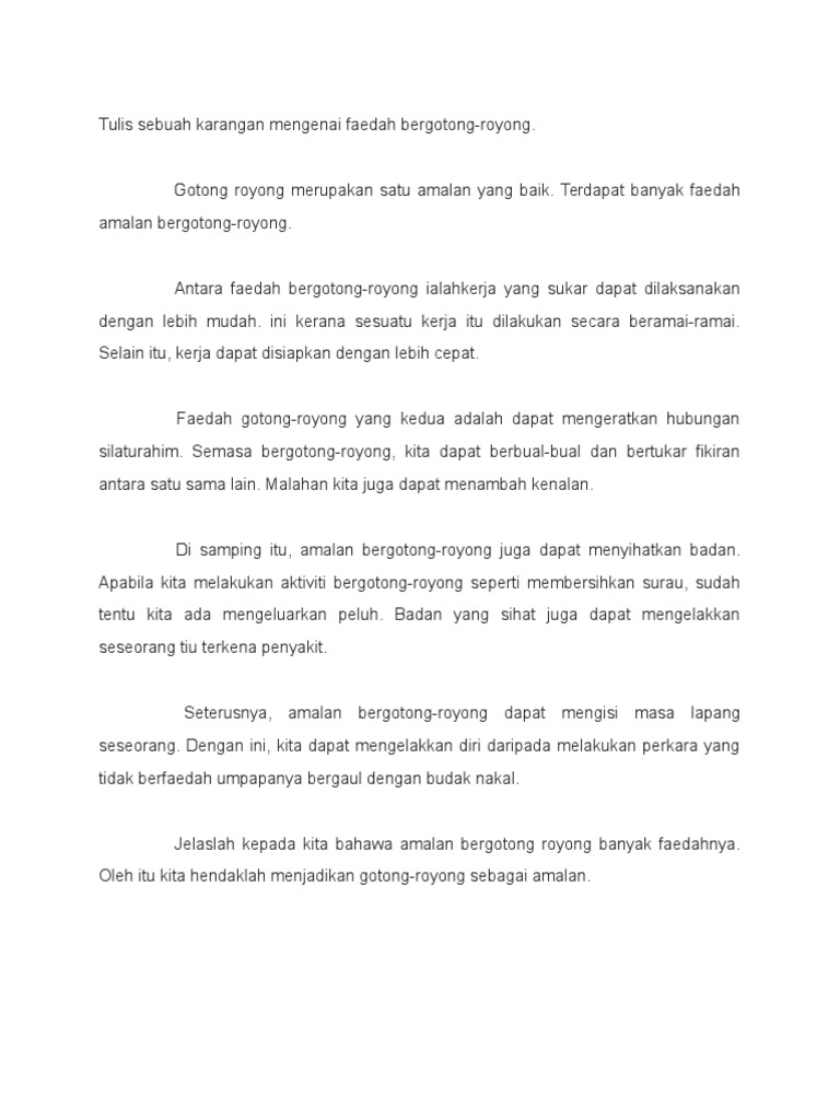 Gotong Royong Pdf