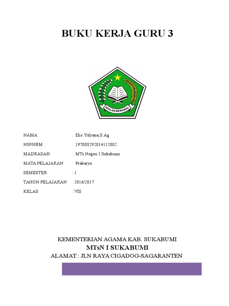 Buku Kerja Guru 3 Buku Kerja Guru 3
