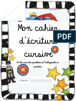 Cahier d%27%C3%A9criture Cursive - Police Isabelle