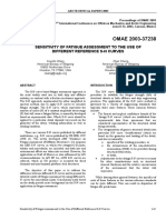 Sensitivity Fatigue Assessment