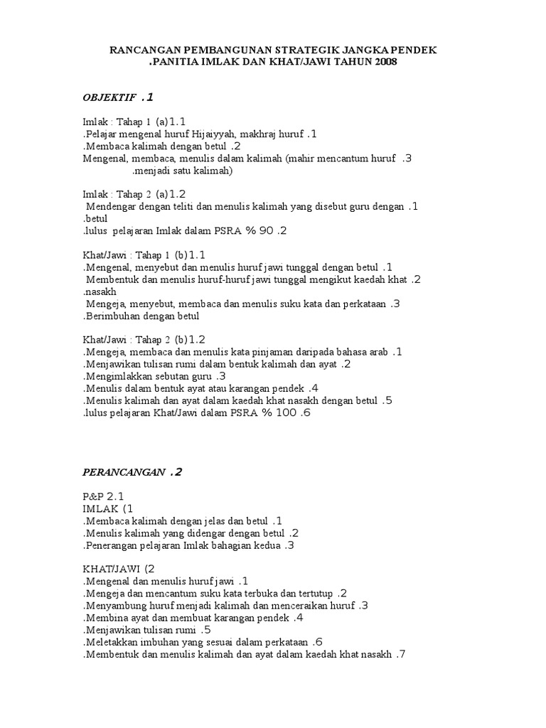 Rancangan Jpk Pdf