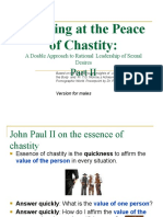 Arriving at The Peace of Chastity Part Two