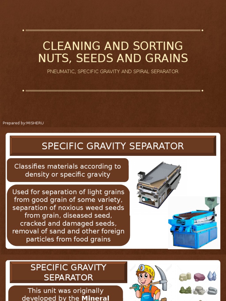 Seed and Grain Sorting Techniques | PDF | Mechanical Engineering ...