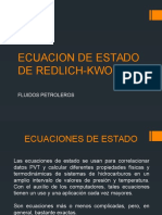 Ecuacion de Estado de REDLICH-KWONG