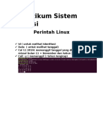 Pratikum Sistem Operasi: Perintah Linux