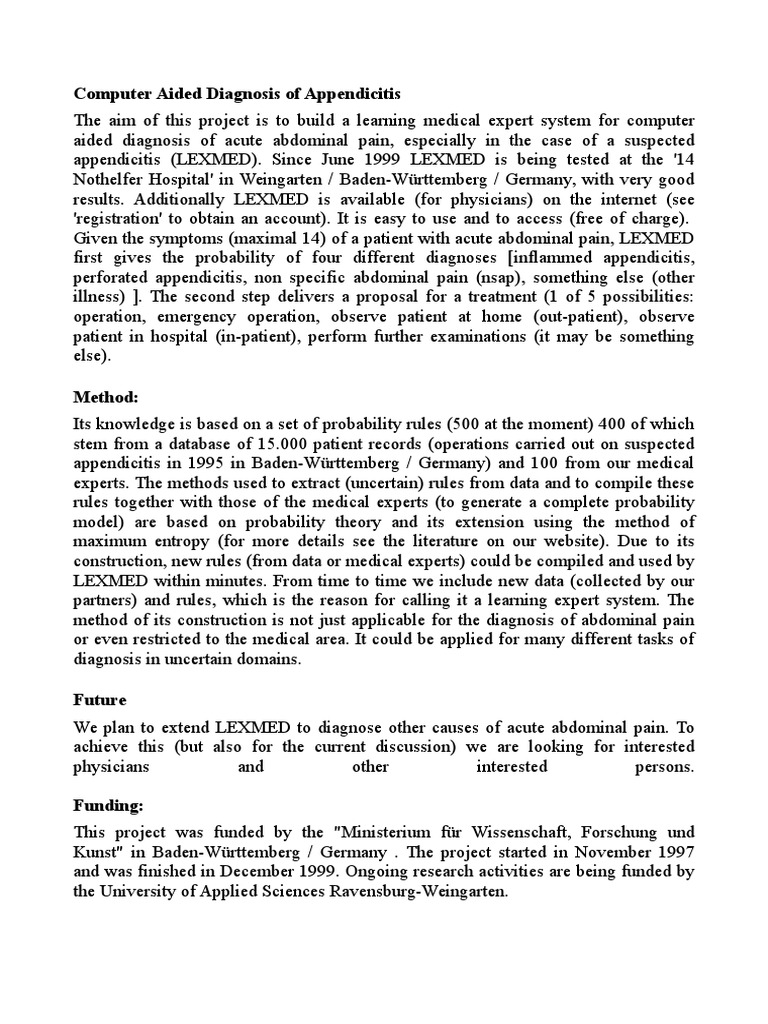 LEXMED PDF Medical Diagnosis Computing