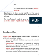 Loads On Dam: Primary, Secondary & Exceptional