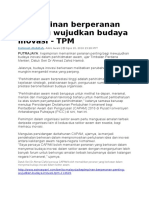 Kepimpinan Berperanan Penting Wujudkan Budaya Inovasi