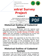 Lecture 5 Cadastral Survey Project