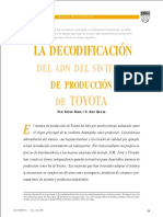 La Decodificación Del ADN Del Sistema de Producción de Toyota