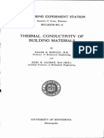 Thermal Conductivity of Building Materials