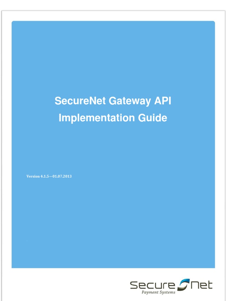 Gateway Implementation Guide 4 1 5 Final | PDF | Soap ...