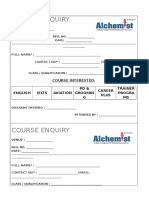 Aiepd Course Enquiry Form