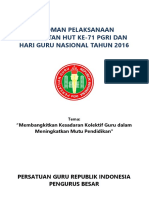 Pedoman Hut Pgri Ke 71 Final PDF