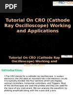 CRO-Cathode Ray Oscilloscope Working and Applications