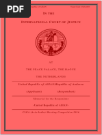 CLEA Moot, 2016 - Best Memo - Respondent