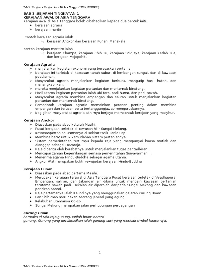 Bab 3 Sejarah Tingkatan 1 Pdf