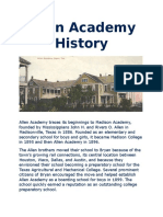 Allen Academy History