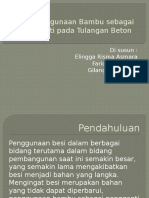 Penggunaan Bambu Sebagai Pengganti Pada Tulangan Beton