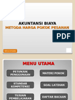 Akuntansi Biaya Metoda Harga Pokok Pesanan