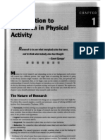 ) Introduction To Research in Physical Activity