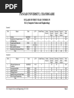 Panjab University, Chandigarh: Syllabi of First Year Courses in B.E. (Computer Science and Engineering)