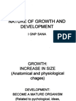 Nature of Growth & Development