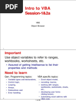 Intro To VBA Session-1&2a: Important