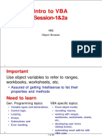 Intro To VBA Session-1&2a: Important