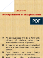 Chapter 4 - The Organisation of An Agribusiness