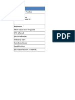 Designation / Position: Job Posting Form