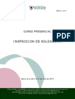 Informacion Curso Inspeccion de Soldadura PDF