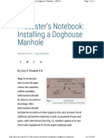 Precasters Notebook Installing A Dog HOUSE