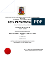 Sijil Penghargaan