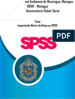 Importar Matriz de datos en SPSS