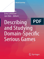 Describing and Studying Domain-Specifi C Serious Games: Joke Torbeyns Erno Lehtinen Jan Elen Editors