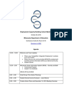 Employment Capacity Building Cohort Meeting-October 28 2016