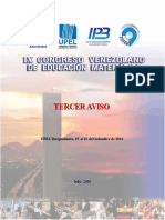 Tercer Aviso IX COVEM 2016