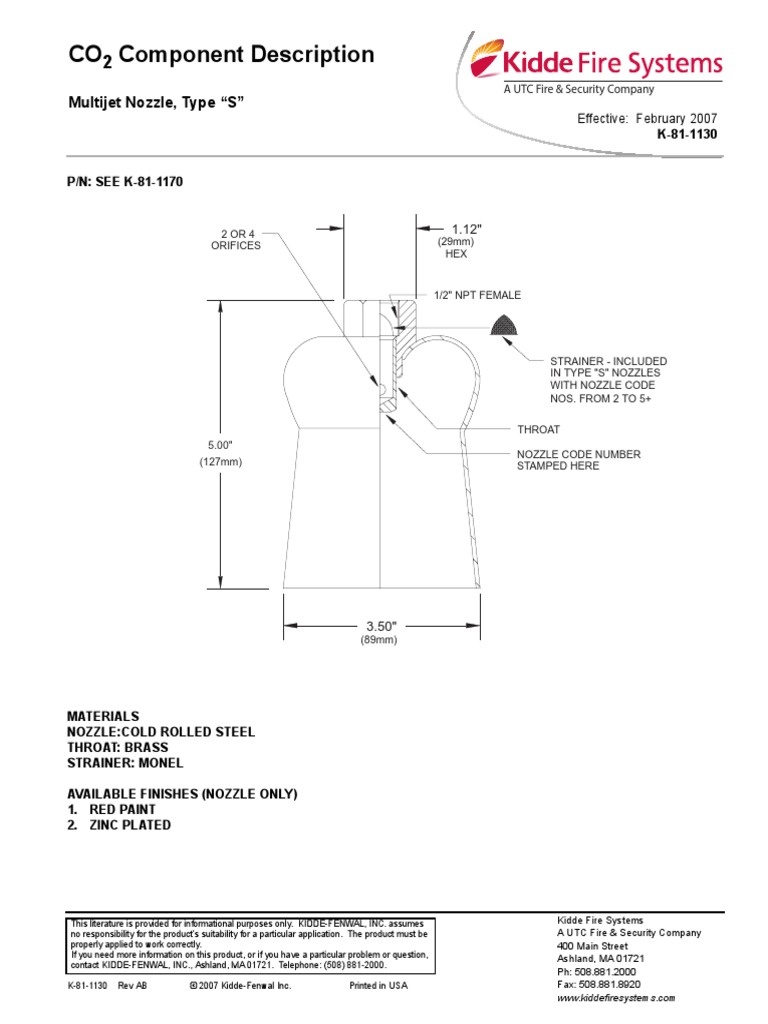 Nozzle Multijet Type S | PDF